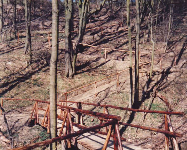 Brücke und Wanderweg