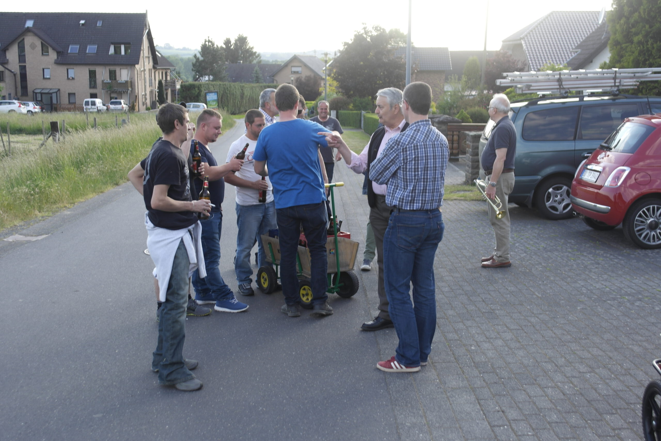 Eiersingen der Männer an Pfingsten